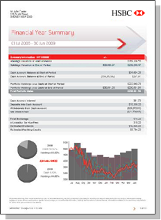 Financial year summary report
